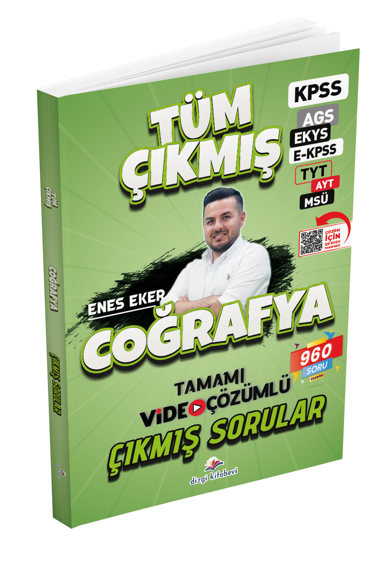 Dizgi Kitap 2026 Coğrafya Tüm Sınavlar Tamamı Video Çözümlü Çıkmış Sorular Enes Eker