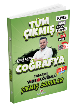 Dizgi Kitap 2026 Coğrafya Tüm Sınavlar Tamamı Video Çözümlü Çıkmış Sorular Enes Eker