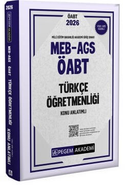 2026 MEB AGS ÖABT Türkçe Öğretmenliği Konu Anlatımlı Pegem Yayınları