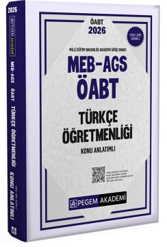 2026 MEB AGS ÖABT Türkçe Öğretmenliği Konu Anlatımlı Pegem Akademi
