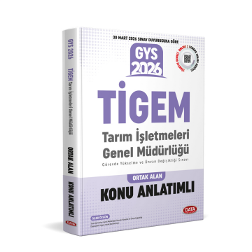 Data Yayınları GYS Tarım İşletmeleri Genel Müdürlüğü TİGEM Konu Anlatımlı