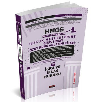 Savaş Yayınları HMGS Özet Konu Anlatımı İcra ve İflas Hukuku