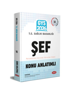 Data Yayınları 2026 GYS T.C. Sağlık Bakanlığı Şef Konu Anlatımlı