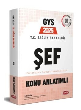 Data Yayınları 2025 GYS T.C. Sağlık Bakanlığı Şef Konu Anlatımlı