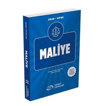 2026 KPSS A Grubu Maliye Konu Anlatımlı Murat Yayınları