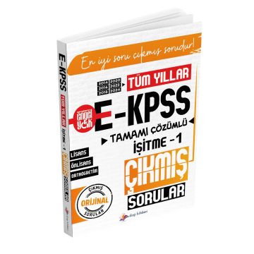 Dizgi Kitap E- KPSS Tüm Yıllar Tamamı Çözümlü İşitme-1 Çıkmış Sorular (2014-2016-2018-2020-2022-2024 Orijinal Sorular)
