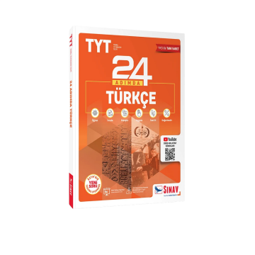 Sınav Yayınları TYT Türkçe 24 Adımda Konu Anlatımlı Soru Bankası