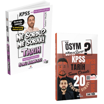 Dizgi Kitap 2026 Ne Sordu Ne Sorar Tüm Adaylar İçin KPSS Tarih Soru Bankası & ÖSYM Böyle Sorar KPSS Tarih 20 Deneme Seti