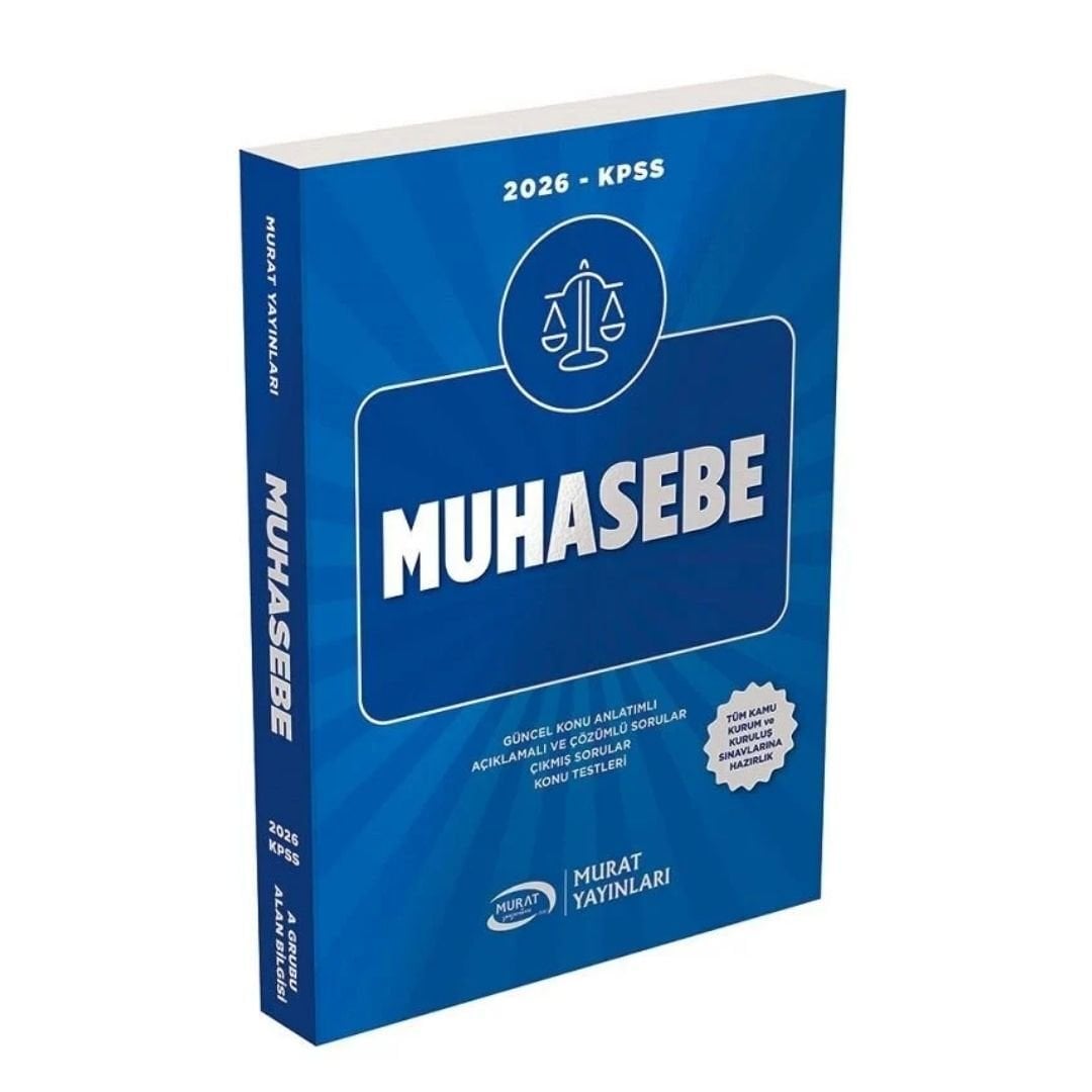 2026 KPSS A Grubu Muhasebe Konu Anlatımlı Murat Yayınları