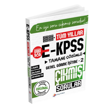 Dizgi Kitap E- KPSS Tüm Yıllar Tamamı Çözümlü Genel Görme İşitme-2 Çıkmış Sorular (2014-2016-2018-2020-2022-2024 Orijinal Sorular)