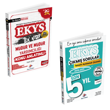 Dizgi Kitap 2024 MEB EKYS Müdür ve Müdür Yardımcılığı Konu Anlatımı + Tamamı Çözümlü Son 5 Yıl Çıkmış Sorular 2'li Set Fatih Sesli