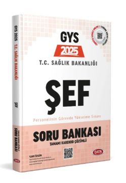 Data Yayınları 2025 GYS T.C. Sağlık Bakanlığı Şef Soru Bankası (Tamamı Karekod Çözümlü)