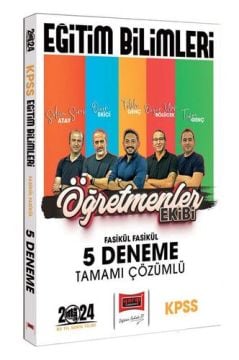 Yargı Yayınları 2024 KPSS Eğitim Bilimleri Öğretmenler Ekibi Fasikül Fasikül Tamamı Çözümlü 5 Deneme