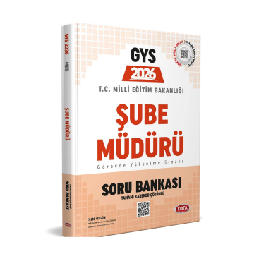 Data Yayınları 2026 GYS Milli Eğitim Bakanlığı Şube Müdürlüğü Soru Bankası (Tamamı Karekod Çözümlü)