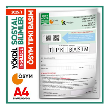 2025/1 YÖKDİL İngilizce SOSYAL BİLİMLER ÖSYM Çıkmış Soru Tıpkı Basım Deneme Kitapçığı Türkiye Geneli İnformal Yayınları
