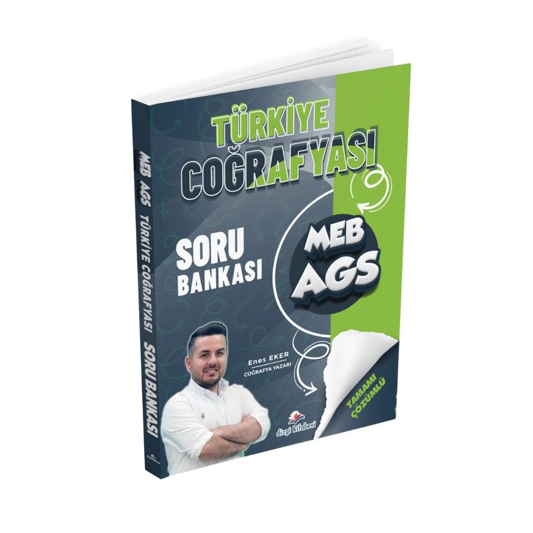 Dizgi Kitap 2026 MEB AGS Türkiye Coğrafyası Tamamı Çözümlü Soru Bankası Enes Eker