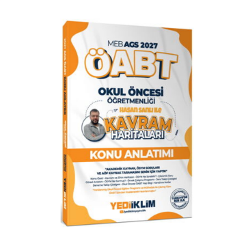 Yediiklim Yayınları 2027 MEB AGS ÖABT Kavram Haritaları ile Okul Öncesi Öğretmenliği Konu Anlatımı Hasan Sanlı