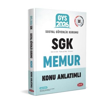 Data Yayınları 2026 Sosyal Güvenlik Kurumu (SGK) Memur GYS Konu Anlatımlı