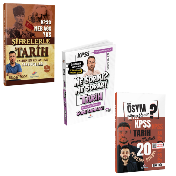Dizgi Kitap 2026 KPSS Şifrelerle Tarih Ders Notları & Ne Sordu Ne Sorar KPSS Tarih Soru Bankası & ÖSYM Böyle Sorar KPSS Tarih 20 Deneme Seti