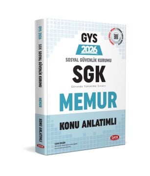 Data Yayınları 2026 GYS Sosyal Güvenlik Kurumu (SGK) Memur Konu Anlatımlı
