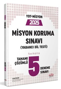 Data Yayınları YDT Misyon Koruma 5 Deneme Sınavı