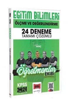 Yargı Yayınları 2024 KPSS Eğitim Bilimleri Ölçme ve Değerlendirme Tamamı Çözümlü 24 Deneme