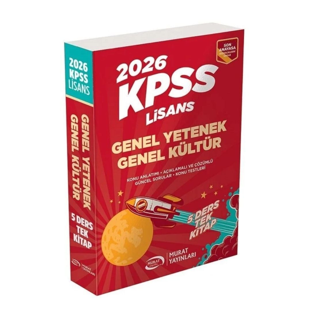 2026 KPSS Lisans Genel Yetenek Genel Kültür Konu Anlatımlı Tek Kİtap Murat Yayınları
