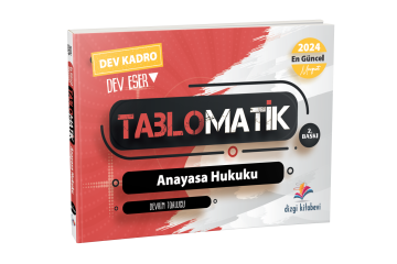 Dizgi Kitap 2024 Tablomatik Anayasa Hukuku
