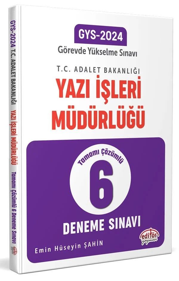 Adalet Bakanlığı Yazı İşleri Müdürlüğü GYS 6'lı Deneme Sınavı Data Yayınları