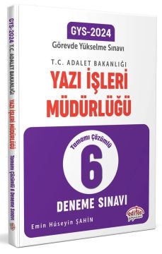 Adalet Bakanlığı Yazı İşleri Müdürlüğü GYS 6'lı Deneme Sınavı Data Yayınları