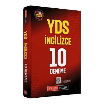 Pegem Yayınları 2026 YDS İngilizce 10 Deneme
