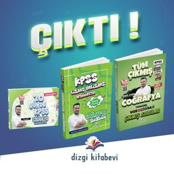 Dizgi Kitap 2026 KPSS Coğrafya Kazandıran 3'lü Set Enes Eker