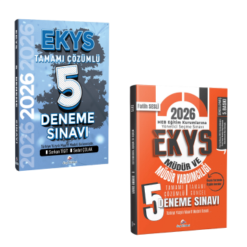 Dizgi Kitap 2026 MEB EKYS Müdür ve Müdür Yardımcılığı 2'li  Tamamı Çözümlü 5 Deneme Sınavı Seti