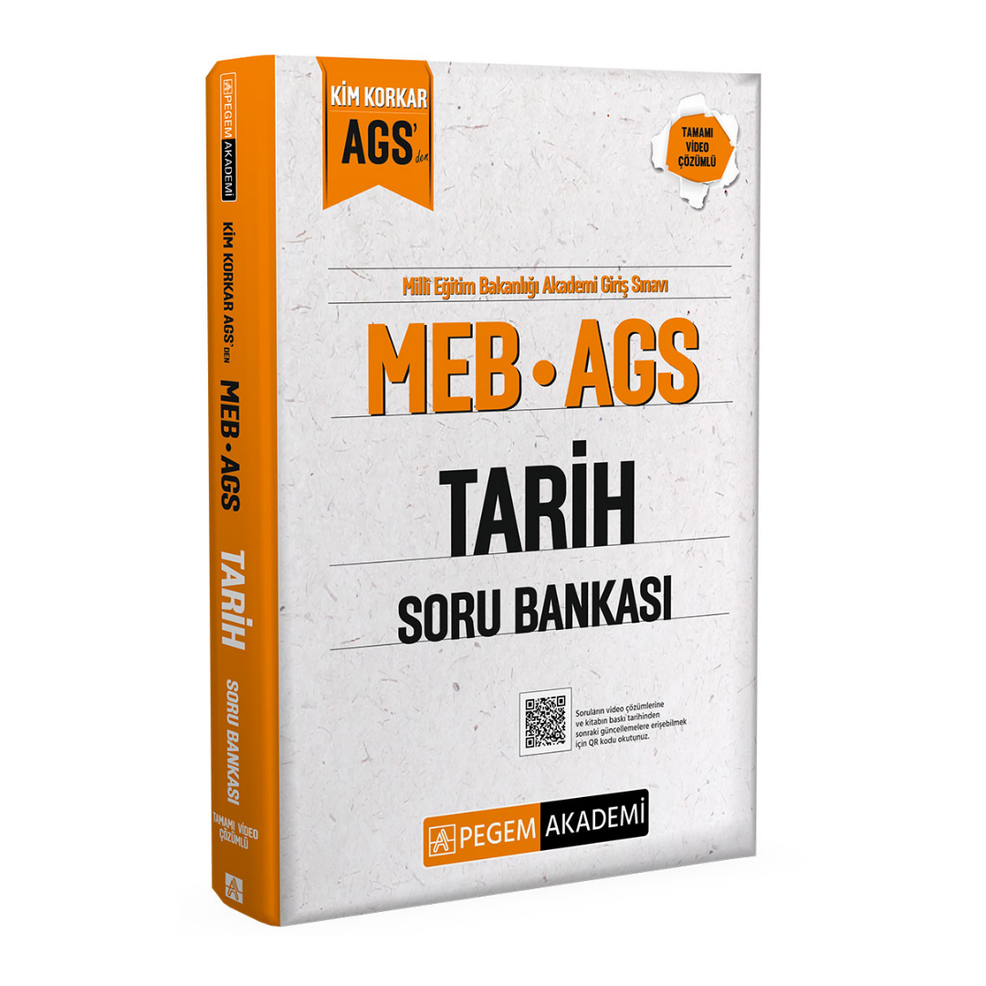 MEB AGS Kim Korkar Tarih Soru Bankası Tamamı Çözümlü Pegem Akademi