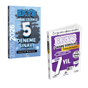 Dizgi Kitap 2026 MEB EKYS Müdür ve Müdür Yardımcılığı Tamamı Çözümlü 5 Deneme Sınavı & MEB EKYS Tamamı Qr Çözümlü Son 7 Yıl Çıkmış Sorular Seti
