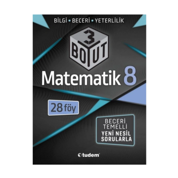 Tudem Yayınları 8. Sınıf Matematik 3 Boyut 28 li Föy
