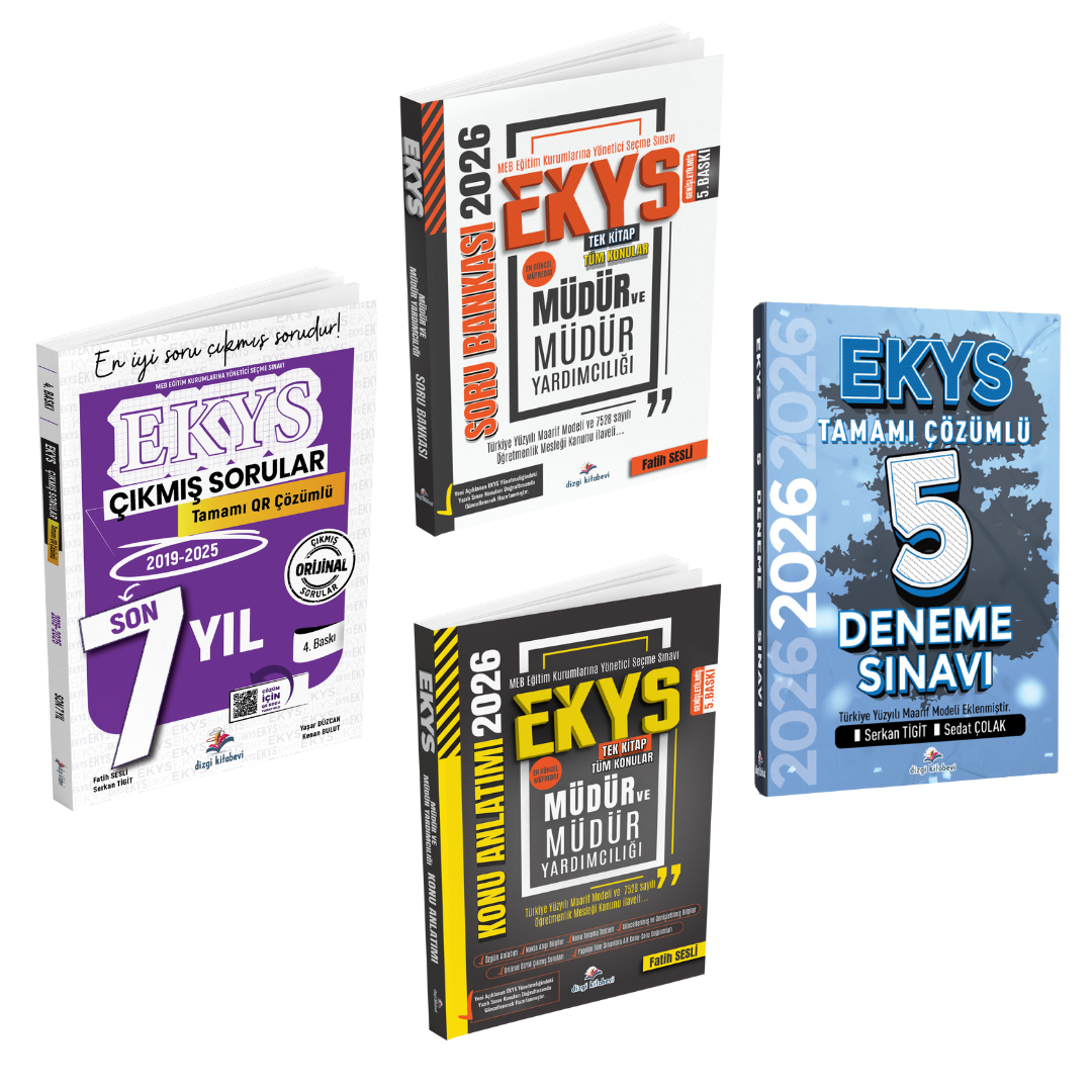 Dizgi Kitap 2026 MEB EKYS Müdür ve Müdür Yardımcılığı Konu Anlatımı & MEB EKYS Soru Bankası & MEB EKYS 5 Deneme & MEB EKYS Çıkmış Sorular Süper Set