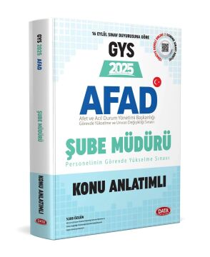 Data Yayınları GYS AFAD Şube Müdürü Konu Anlatımlı