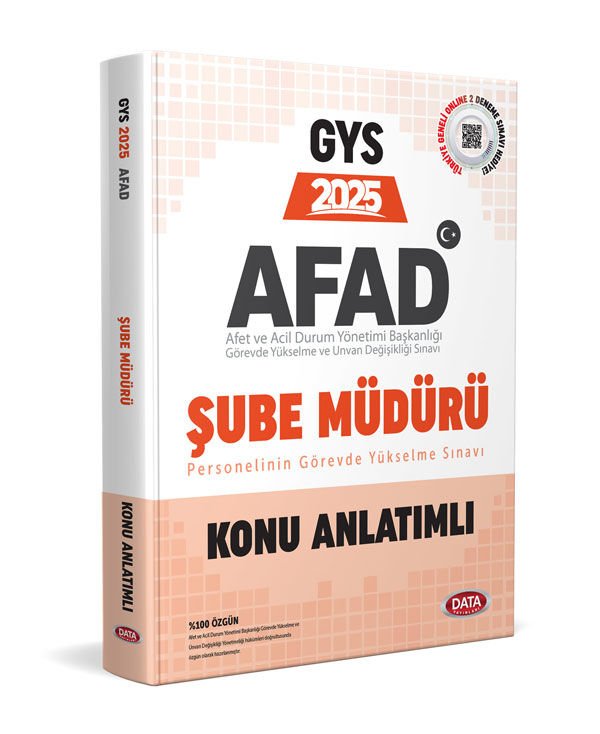 AFAD Şube Müdürü GYS Konu Anlatımlı Data Yayınları
