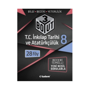 Tudem Yayınları 8. Sınıf T.C. İnkılap Tarihi ve Atatürkçülük 3 Boyut 28 li Föy