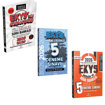 Dizgi Kitap 2026 MEB EKYS Müdür ve Müdür Yardımcılığı Ekys'nin Anahtarı Tüm Dersler Soru Bankası 2500 Soru & MEB EKYS 2'li 5 Deneme Seti