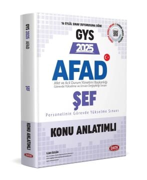 AFAD Şef GYS Konu Anlatımlı Data Yayınları