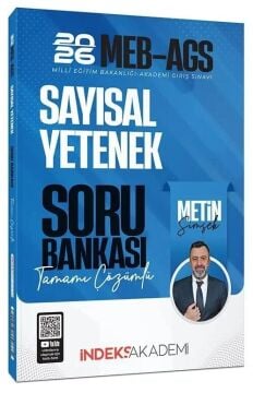 İndeks Akademi 2026 MEB-AGS Sayısal Yetenek Soru Bankası Çözümlü - Metin Şimşek İndeks Akademi Yayıncılık