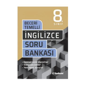 Tudem Yayınları 8. Sınıf İngilizce Beceri Temelli Soru Bankası