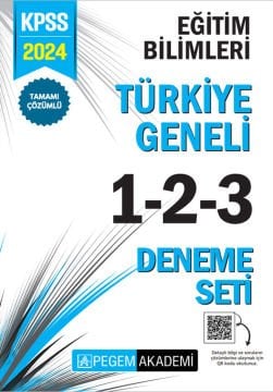 2024 KPSS Eğitim Bilimleri Tamamı Çözümlü Türkiye Geneli 1-2-3 (3'lü Deneme Seti) İADESİZ