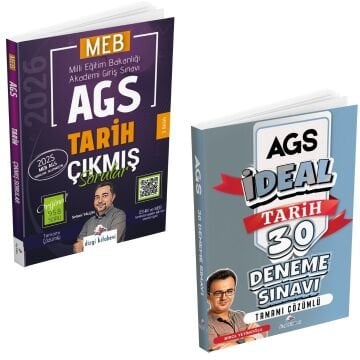 Dizgi Kitap 2026 MEB AGS İdeal Tarih Tamamı Çözümlü 30 Deneme Sınavı ve Çıkmış Sorular Seti