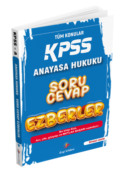 Dizgi Kitap KPSS A Soru Cevap- Ezberler Anayasa Hukuku