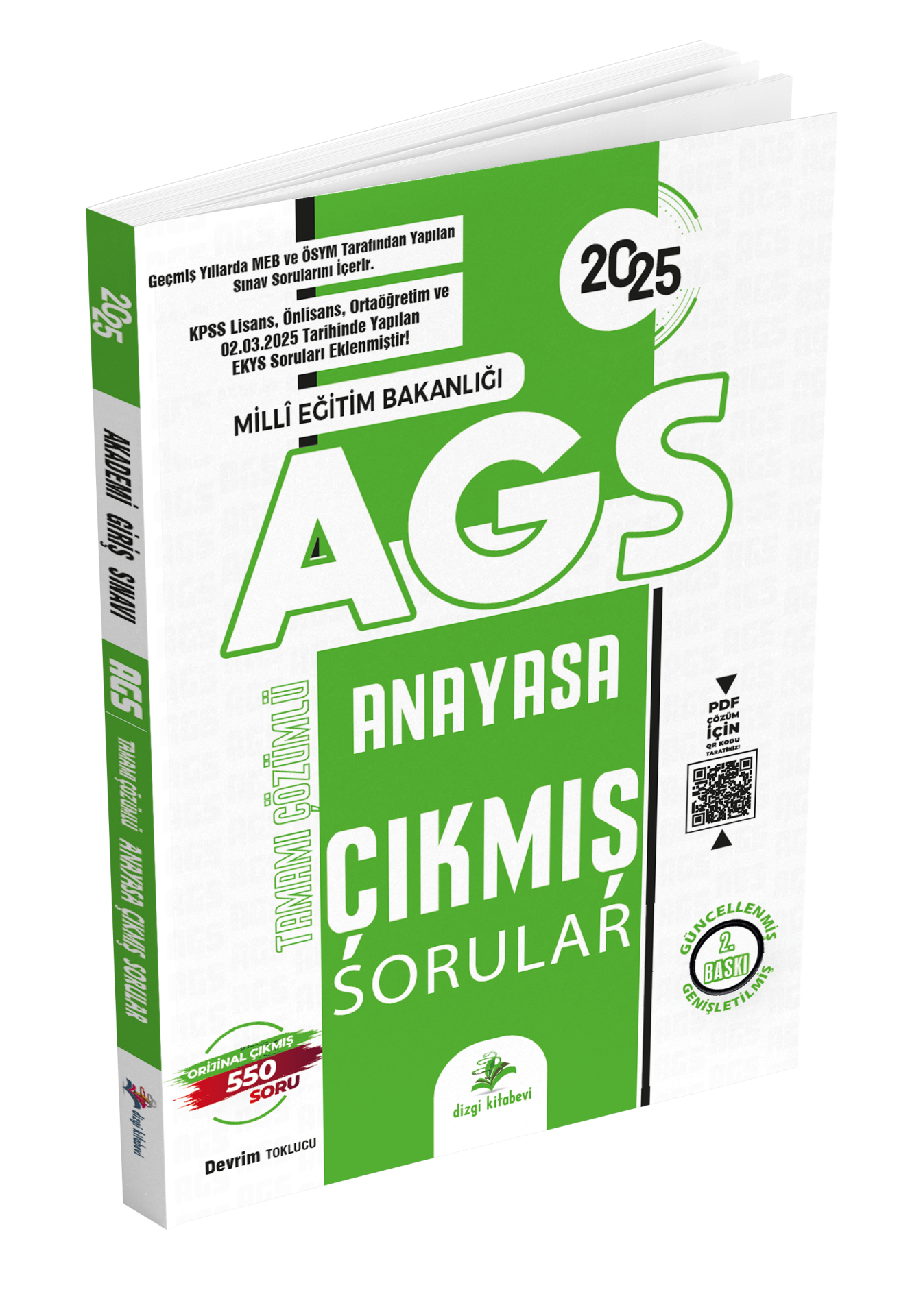 Dizgi Kitap 2025 MEB AGS Anayasa Hukuku Çıkmış Sorular Tamamı PDF Çözümlü Güncellenmiş Genişletilmiş 2. Baskı