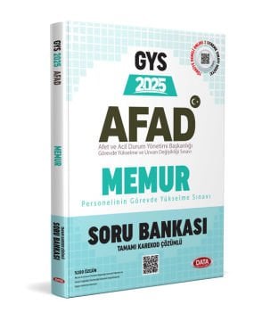 AFAD Memur GYS Soru Bankası Karekod Çözümlü Data Yayınları