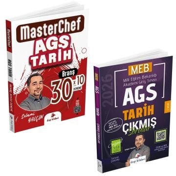 Dizgi Kitap 2025 MasterChef MEB AGS Tarih Tamamı Video Çözümlü 30 Branş Deneme ve Çıkmış Sorular Selami Yalçın